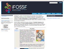 Tablet Screenshot of ifossf.org